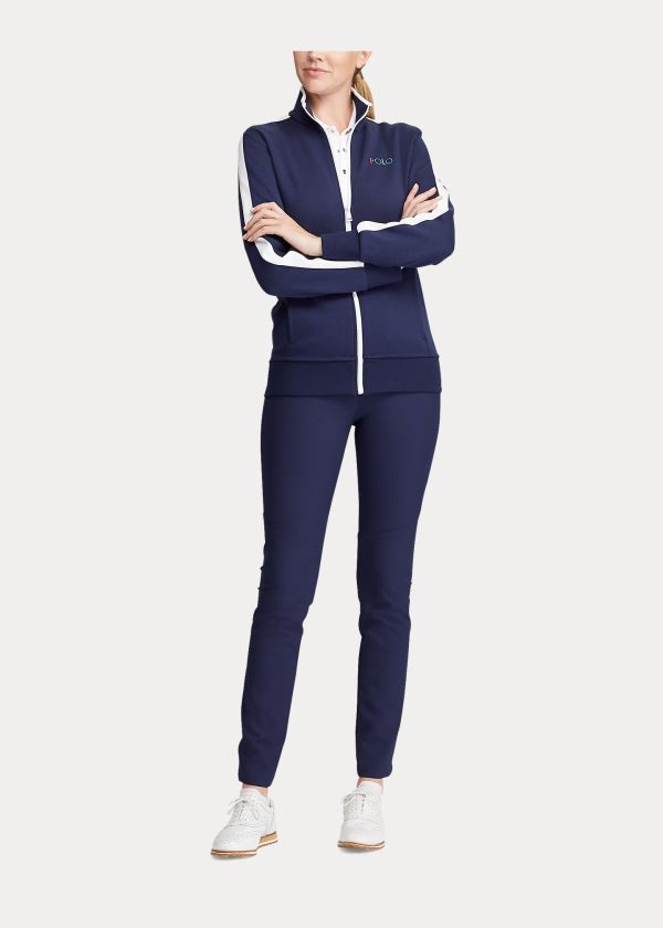 Women's Ralph Lauren Double-Knit Golf Track Jacket | 507628UZL